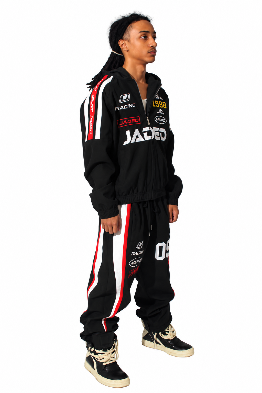 BLACK RACE JADED SET