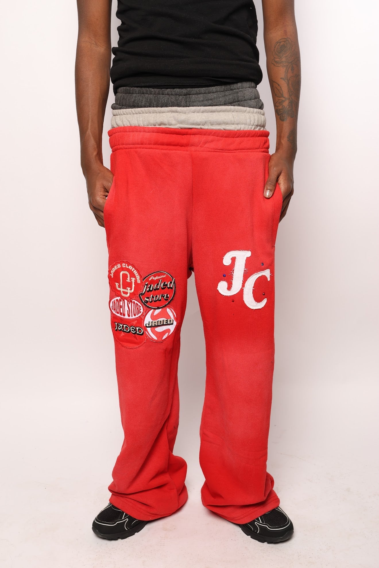 RED TRIPLE LAYER PANTS