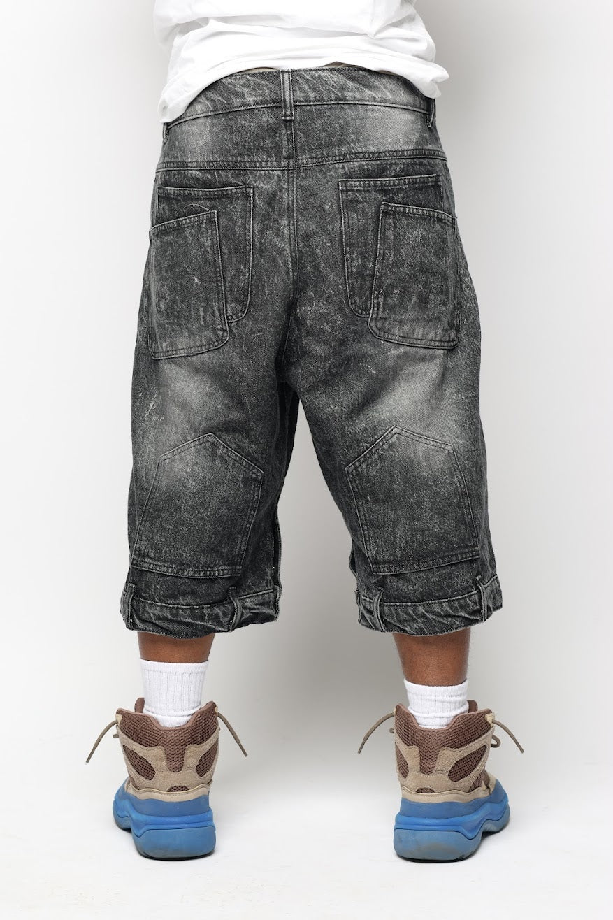JADED DEMIN POCKET JORTS