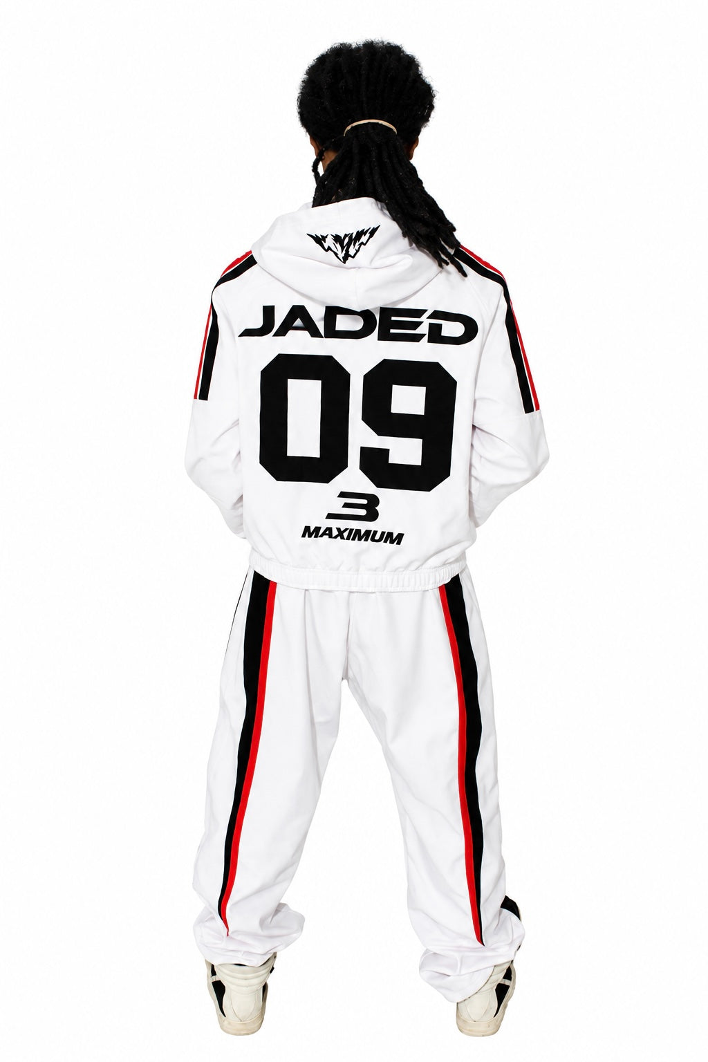 WHITE RACE JADED SET