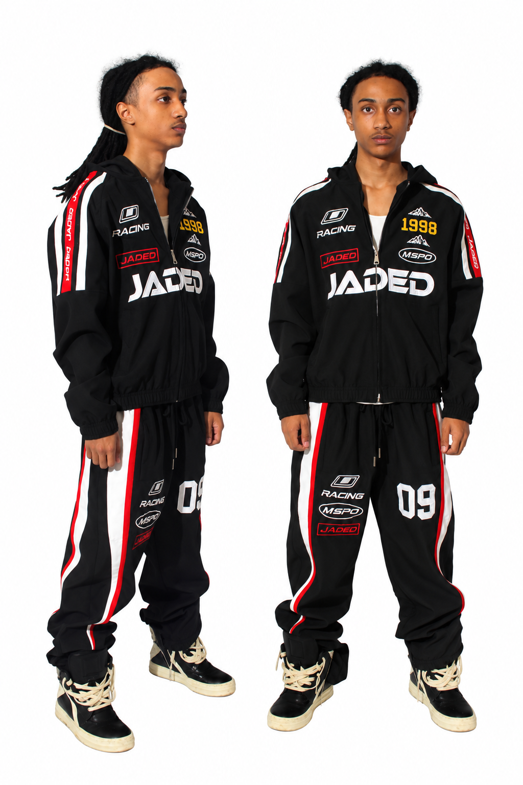 BLACK RACE JADED SET