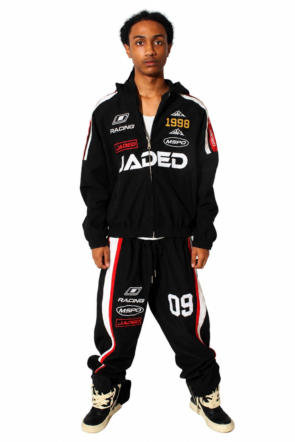 BLACK RACE JADED SET
