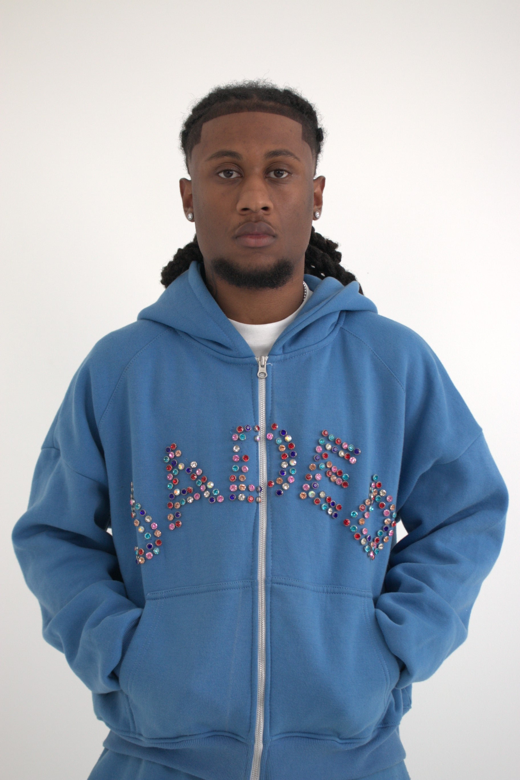 JADED BLU STONED HOODIE