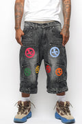 JADED DEMIN POCKET JORTS