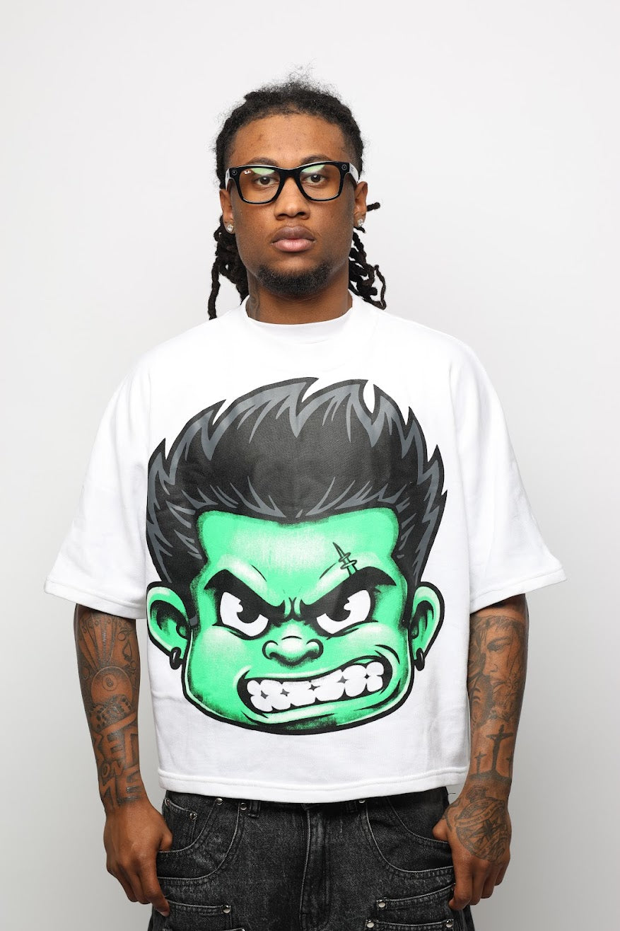 GREEN FACED TEE